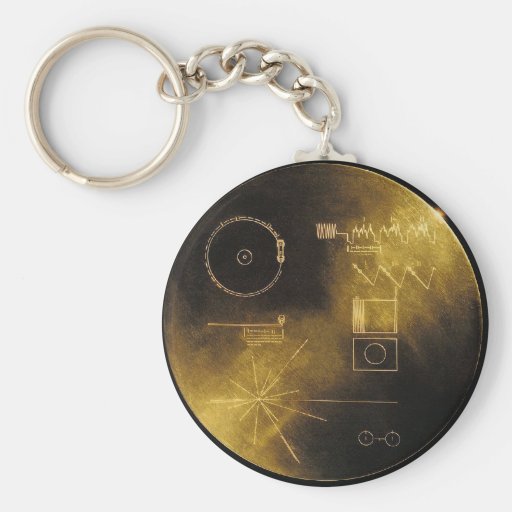Voyager Golden Record Keychain