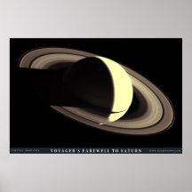Voyager's Farewell to Saturn Posters