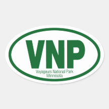 Voyageurs National Park Oval Stickers