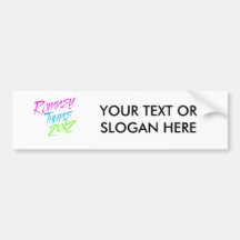 VP NEON ROMNEY THUNE.png Bumper Sticker