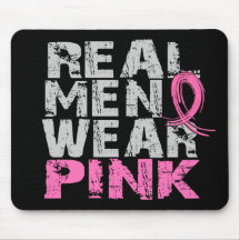 Vrai rose de vêtements pour hommes de cancer du se tapis de souris