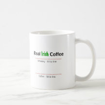 Vraie tasse d'humeur de café irlandais