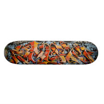 Vraies plate-formes abstraites de panneau de patin skateboard