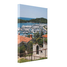 Vrsar harbour canvas print