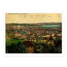 Vue cru de Zurich, Suisse Carte Postale
