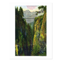 Vue de canyon de Capilano de montagne de couronne cartes postales