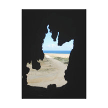 Vue de caverne toile tendue sur châssis