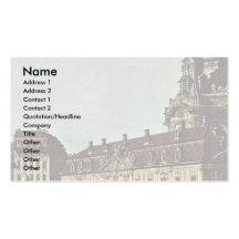 Vue de Dresde Neumarkt par la rue de Moritz Modèle De Carte De Visite