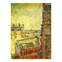 Vue de Paris dans la rue Lepic - Van Gogh Faire-parts