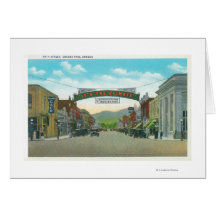 Vue de passage principal de StreetGrants, OU Cartes De Vœux