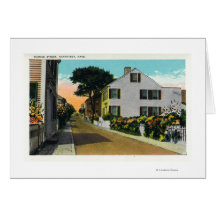 Vue de rue de coing carte