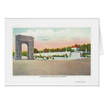 Vue de rue de porte de Clifton Carte De Vœux
