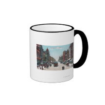 Vue de rue de Washington avec des funiculaires Tasse