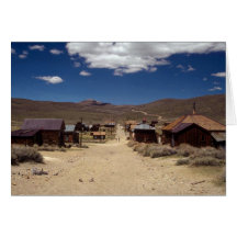 Vue de rue principale, Bodie, la Californie Cartes
