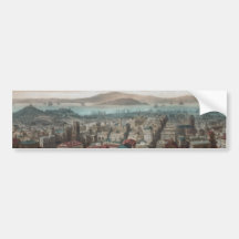 Vue de San Francisco (autocollant 1860Bumper Adhésif Pour Voiture