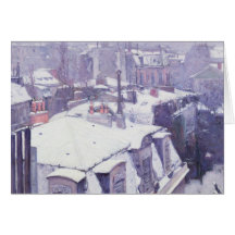 Vue des toits ou des toits sous la neige, 1878 carte