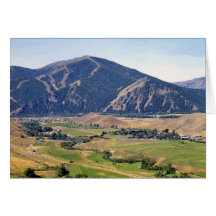 Vue d'été de la région de Ketchum/Sun Valley Carte De Vœux
