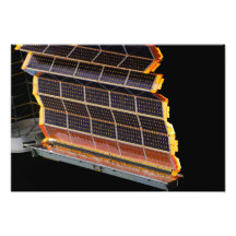 Vue en gros plan des rangées solaires photos sur toile