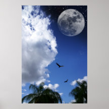 Vulture Moon Print