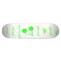 W    101, " The sparks flew, glowed, danced, an... Skate Board Decks