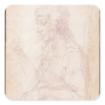 W.40 Sketch of a female figure Sticker