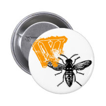 W is for Wasp Button