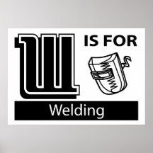 W Is For Welding Posters