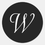 W Monogram Stickers