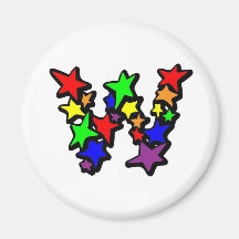 W REFRIGERATOR MAGNET
