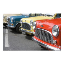 WA, Seattle, classic British automobile. Photo Art