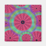 Wacky Sunshine Watermelon Mandala Magnet