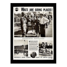 Wacs Are Going Places! Post Card