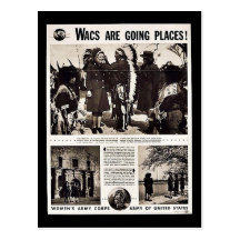 Wacs Are Going Places! Post Cards