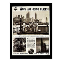 Wacs Are Going Places! Postcard