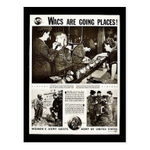 Wacs Are Going Places! Postcard