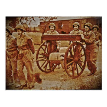 WACs Pulling a Hose Cart Post Card