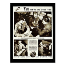 Wacs With The Army Ground Forces Post Card