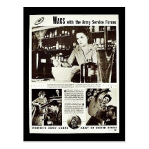 Wacs With The Army Service Forces Post Card
