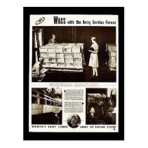 Wacs With The Army Service Forces Postcard