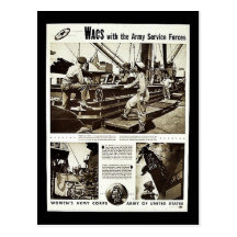 Wacs With The Army Service Forces Postcards