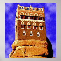 WADI DAHR yemen (not far from sanaa) Posters