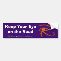 WADJET EYE OF HORUS Fantasy Bumper Sticker