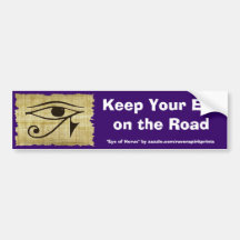 WADJET EYE OF HORUS on Papyrus Gifts Bumper Sticker