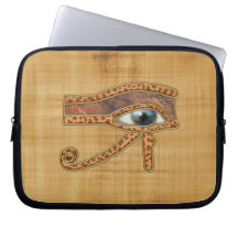 WADJET EYE OF HORUS on Papyrus Laptop Sleeve