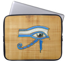 WADJET EYE OF HORUS on Papyrus Laptop Sleeve