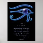 WADJET EYE & Poem Egyptian Art Print