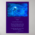WADJET EYE & Poem Egyptian Fantasy Art Print