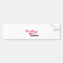 Wadley Georgia City Classic Bumper Sticker