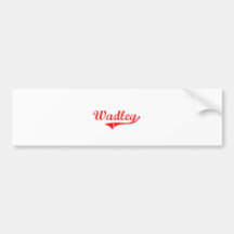 Wadley Georgia Classic Design Bumper Stickers