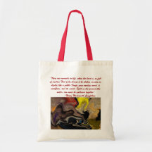 Wadsworth quote abstract tote bags